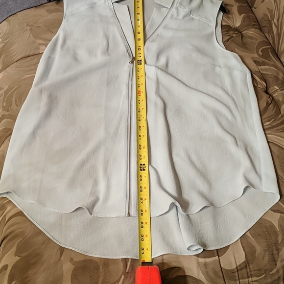 RACHEL Rachel Roy baby blue and silver blouse - Picture 10 of 11